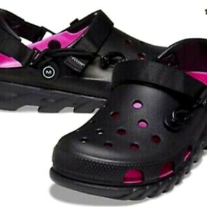 Post Malone x Crocs Duet Max 2 Black M11/ W13 + 3PK Jibbitz + Tote Bag -- SEALED
